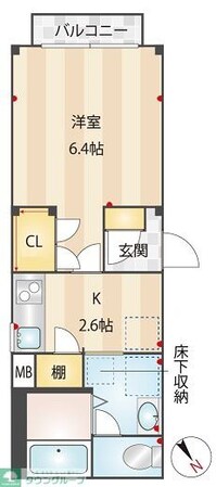 アーバンメゾン四谷若葉の物件間取画像